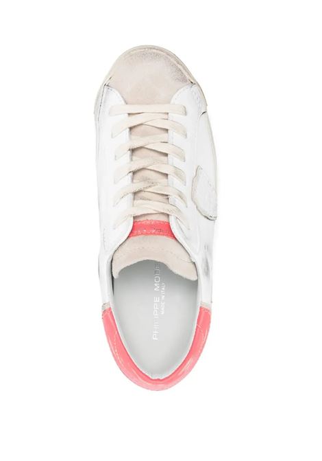 Sneakers Prsx In Bianco e Corallo PHILIPPE MODEL | PRLDWX42